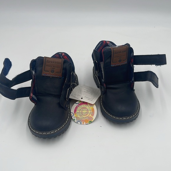 NWT Apakowa toddler water resistant ankle boots navy blue size 25 - Picture 8 of 10